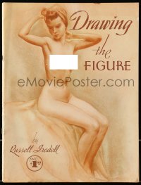 8x248 DRAWING THE FIGURE softcover book 1950 nude studies of the female form by Russell Tredell!
