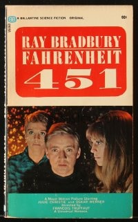 8x305 FAHRENHEIT 451 paperback book 1967 Ray Bradbury, Julie Christie, Oskar Werner, Truffaut