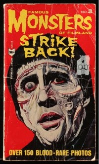 8x306 FAMOUS MONSTERS OF FILMLAND STRIKE BACK paperback book 1965 over 150 blood-rare photos!