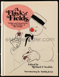 8x180 FLASK OF FIELDS hardcover book 1972 from the films of W.C. Fields, Hirschfeld art!