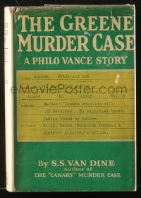 8x104 GREENE MURDER CASE Grosset & Dunlap movie edition hardcover book 1929 William Powell!