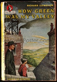 8x309 HOW GREEN WAS MY VALLEY Pocket Book edition paperback book 1941 Richard Llewellyn's novel!
