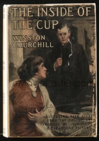 8x108 INSIDE OF THE CUP Grosset & Dunlap movie edition hardcover book 1921 Winston Churchill!