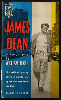 8x312 JAMES DEAN paperback book 1956 the actor's art and life, told by the name who knew him best!