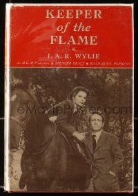 8x110 KEEPER OF THE FLAME Grosset & Dunlap movie edition hardcover book 1942 Katharine Hepburn