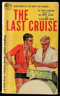 8x317 LAST CRUISE paperback book 1967 dark desire set the tempo for tragedy, gay romance!