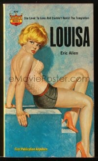 8x273 LOUISA paperback book 1964 Rafael M. deSoto art, she couldn't resist the temptation to love!