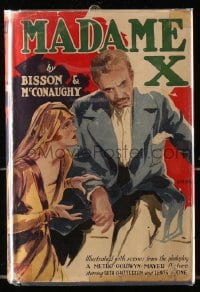 8x114 MADAME X Grosset & Dunlap movie edition hardcover book 1929 Barrymore, Chatterton, Skrenda art