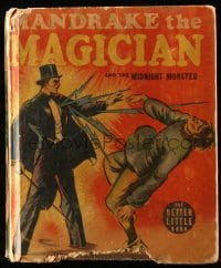 8x201 MANDRAKE THE MAGICIAN & THE MIDNIGHT MONSTER Better Little Book hardcover book 1939 cool!