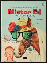 8x255 MISTER ED Whitman Publishing softcover book 1963 coloring book of the talking horse!