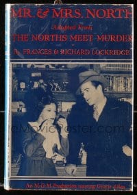 8x116 MR. & MRS. NORTH Grosset & Dunlap movie edition hardcover book 1942 detective Gracie Allen!