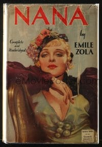 8x120 NANA Grosset & Dunlap movie edition hardcover book 1934 Anna Sten, Dorothy Arzner, Emile Zola