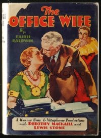 8x121 OFFICE WIFE Grosset & Dunlap movie edition hardcover book 1930 Dorothy Mackaill, Lewis Stone