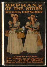 8x124 ORPHANS OF THE STORM Grosset & Dunlap movie edition hardcover book 1921 D.W. Griffith, Gish