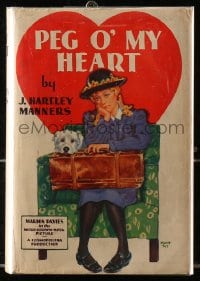 8x126 PEG O' MY HEART Grosset & Dunlap movie edition hardcover book 1933 Marion Davies, Tey art!