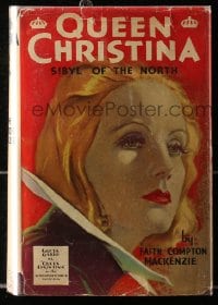 8x131 QUEEN CHRISTINA Grosset & Dunlap movie edition hardcover book 1933 Greta Garbo, John Gilbert!