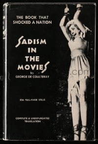 8x220 SADISM IN THE MOVIES hardcover book 1965 about violence in the movies, 256 full-page images!