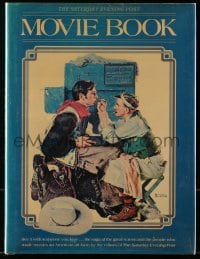 8x221 SATURDAY EVENING POST MOVIE BOOK hardcover book 1977 with color art by Norman Rockwell!
