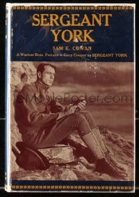 8x140 SERGEANT YORK Grosset & Dunlap movie edition hardcover book 1941 Gary Cooper & Howard Hawks!