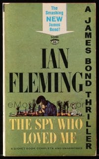 8x327 SPY WHO LOVED ME paperback book 1963 the thrilling James Bond novel by Ian Fleming!