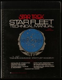 8x231 STAR TREK STAR FLEET TECHNICAL MANUAL hardcover book 1975 illustrated handbook!