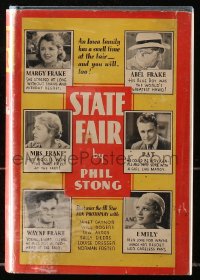 8x146 STATE FAIR Grosset & Dunlap movie edition hardcover book 1933 Will Rogers, Janet Gaynor