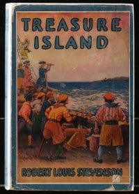 8x154 TREASURE ISLAND Grosset & Dunlap movie edition hardcover book 1934 Beery as Long John Silver