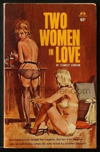 8x287 TWO WOMEN IN LOVE paperback book 1963 her true passion's when she was loved by another woman!