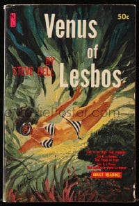 8x288 VENUS OF LESBOS paperback book 1961 sex is a hunger that feeds on itself, sexy cover art!