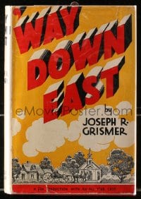 8x158 WAY DOWN EAST Grosset & Dunlap movie edition hardcover book 1935 Henry Fonda, Rochelle Hudson
