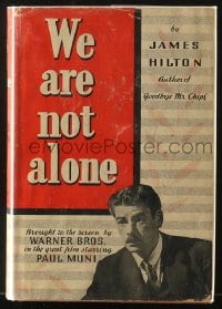 8x159 WE ARE NOT ALONE Grosset & Dunlap movie edition hardcover book 1939 Paul Muni, James Hilton!