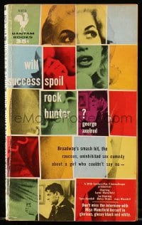 8x334 WILL SUCCESS SPOIL ROCK HUNTER paperback book 1957 Broadway's smash hit with Jayne Mansfield!