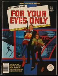 8x353 FOR YOUR EYES ONLY comic book 1981 James Bond, Marvel Super Special, Howard Chaykin art!