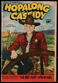 8x366 HOPALONG CASSIDY #28 comic book 1949 cowboy hero William Boyd, The Red Dust Uprising!