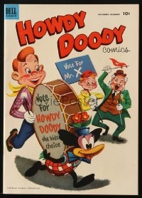 8x440 HOWDY DOODY SHOW #19 comic book November/December 1952 vote for him, the kids' choice!