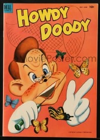 8x442 HOWDY DOODY SHOW #22 comic book 1953 he's using a bug net to catch butterflies!