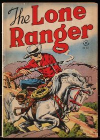 8x377 LONE RANGER #167 comic book 1947 great cover art of him with smoking rifle on Silver's back!