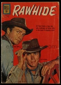 8x372 RAWHIDE #1269 comic book 1962 from the Clint Eastwood & Eric Fleming cowboy western TV show!