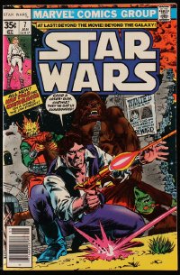8x341 STAR WARS vol 1 no 7 comic book 1977 Han Solo & Chewbacca on a World the Law Forgot!