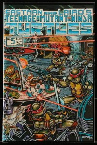 8x360 TEENAGE MUTANT NINJA TURTLES #5 1st printing comic book 1985 great art by Kevin Eastman!