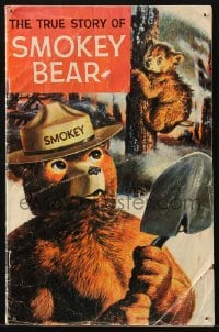 8x362 TRUE STORY OF SMOKEY BEAR comic book 1969 U.S. Forest Service, includes metal pin & sleeve!