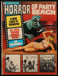 8x708 HORROR OF PARTY BEACH magazine 1964 Famous Films issue presented in fumetti style!