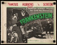 8x693 FAMOUS HORRORS OF THE SCREEN vol 1 no 1 magazine 1958 stills from all Frankenstein movies!