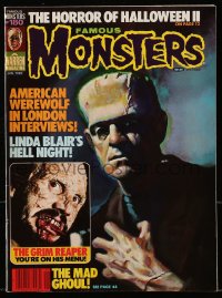 8x698 FAMOUS MONSTERS OF FILMLAND #180 magazine January 1982 cover art of Frankenstein monster!