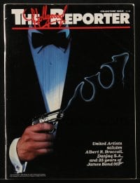 8x707 HOLLYWOOD REPORTER magazine July 14, 1987 United Artists salutes 25 years of James Bond!