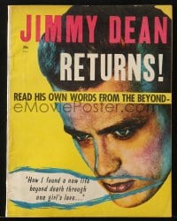 8x710 JAMES DEAN magazine 1956 cool illustrated biography, Jimm Dean Returns from the beyond!