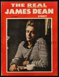 8x711 JAMES DEAN magazine 1956 cool illustrated biography, The Real James Dean Story!