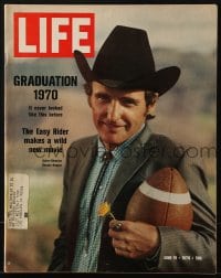8x854 LIFE MAGAZINE magazine June 19, 1970 Dennis Hopper holding football by Henry Grossman!