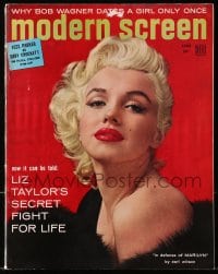 8x890 MODERN SCREEN magazine June 1955 sexy Marilyn Monroe by Berg-Topix, in her defense!