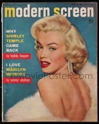 8x888 MODERN SCREEN magazine October 1953 portrait of sexy Marilyn Monroe by Trindl & Woodfield!